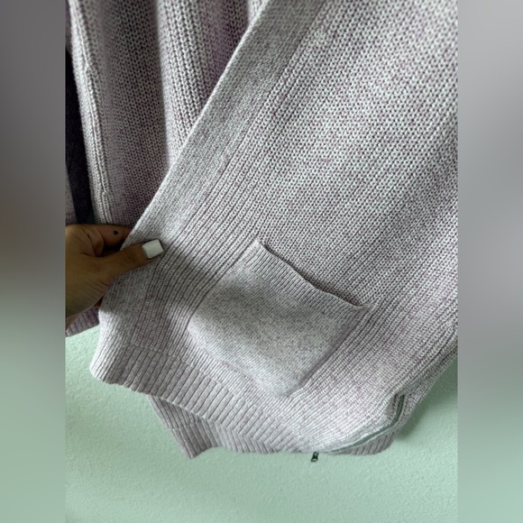 Talbots Soft Lavender Open-Front Cardigan - Picture 5 of 10